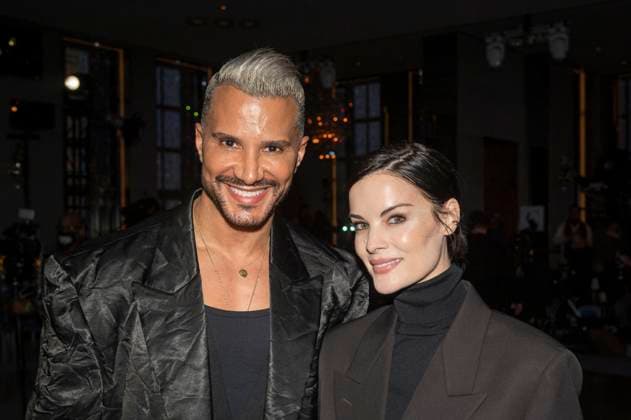 February 2025 New York Fashion Week in US - 10 Feb. (L-R) Jay Manuel and Jaimie Alexander attend the Pamella Roland show during February 2025 New York Fashion Week at The Rainbow Room. New York United States Copyright: xRonxAdarx xSOPAxImagesx _radar_roland_20250210_10059