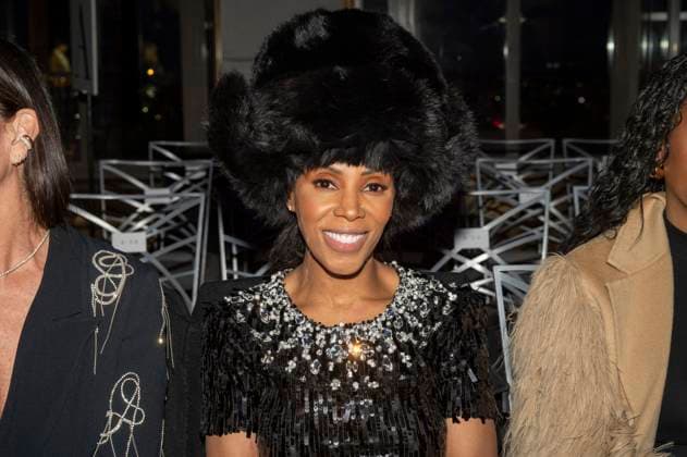 February 2025 New York Fashion Week in US - 10 Feb. June Ambrose attends the Pamella Roland show during February 2025 New York Fashion Week at The Rainbow Room. New York United States Copyright: xRonxAdarx xSOPAxImagesx _radar_roland_20250210_10094