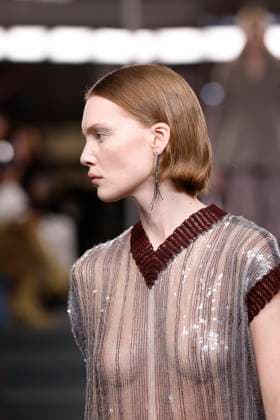 Tory Burch Ready-to-wear Fall Winter 2025 26, New York, February 2025 Tory Burch Ready-to-wear Fall Winter 2025 26 runway at New York fashion week, 10 February 2025., Credit:x Avalon New York, USA  Copyright: xxx xAvalonx PHT_fashion_NYFW_Tory_Burch_details_962320134