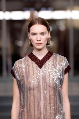 Tory Burch Ready-to-wear Fall Winter 2025 26, New York, February 2025 Tory Burch Ready-to-wear Fall Winter 2025 26 runway at New York fashion week, 10 February 2025., Credit:x Avalon New York, USA  Copyright: xxx xAvalonx PHT_fashion_NYFW_Tory_Burch_details_962322390