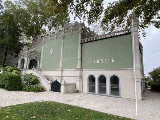 Leerstehender Russischer Pavillon auf der Biennale in Venedig 2022 *** Leerstehender Russian Pavilion at the Biennial in Venice 2022 1000225846