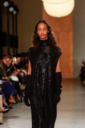Michael Kors fashion show at Terminal Warehouse Fall Winter 2025 2026 collection during New York Fashion Week Mona Tougaard Runway during the Michael Kors Collection Fall Winter 2025 Runway Show at Terminal Warehouse on February 11, 2025 in New York City New York Etats Unis  Copyright: xAgencex xBestimagexAgencex xBestimagex