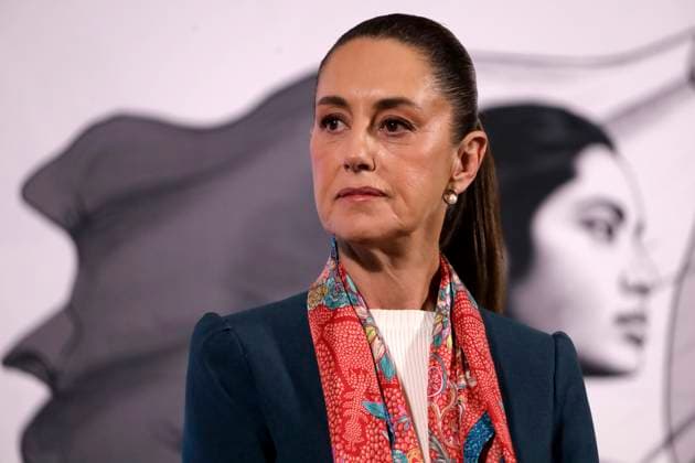 Claudia Sheinbaum Pardo, President of Mexico, speaking during a briefing conference at National Palace. on February 11, 2025 in Mexico City, Mexico. Mexico City Mexico - ZUMAe321 20250211_zia_e321_043 Copyright: xLuisxBarronx