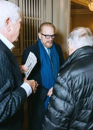 February 11, 2025, New York, New York, United States: Guests attend the Dennis Basso Fall Winter 2025 Presentation at The Columbus Foundation in New York. Dinara Khairova Zuma Press February 11, 2025. New York United States - ZUMAp281 20250211_zea_p281_024 Copyright: xPhotoxImagexPressx
