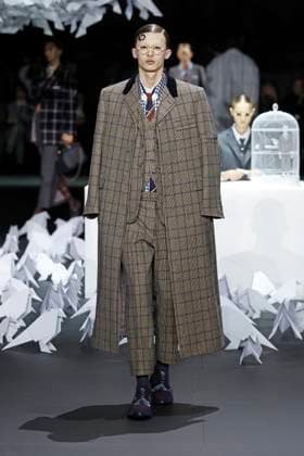 Thom Browne ready to wear fall winter 2025 26, New York, February 2025 Thom Browne ready to wear fall winter 2025 26 runway at New York fashion week, 11 February 2025, Credit:x Avalon New York, USA  Copyright: xxx xAvalonx 0962642690