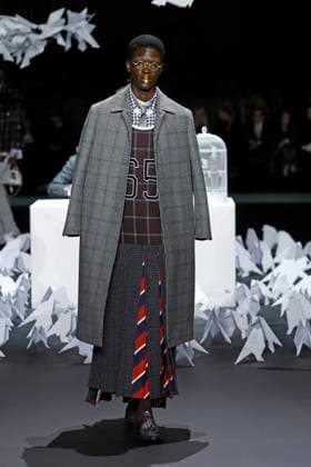 Thom Browne ready to wear fall winter 2025 26, New York, February 2025 Thom Browne ready to wear fall winter 2025 26 runway at New York fashion week, 11 February 2025, Credit:x Avalon New York, USA  Copyright: xxx xAvalonx 0962642856