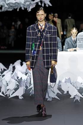 Thom Browne ready to wear fall winter 2025 26, New York, February 2025 Thom Browne ready to wear fall winter 2025 26 runway at New York fashion week, 11 February 2025, Credit:x Avalon New York, USA  Copyright: xxx xAvalonx 0962644250