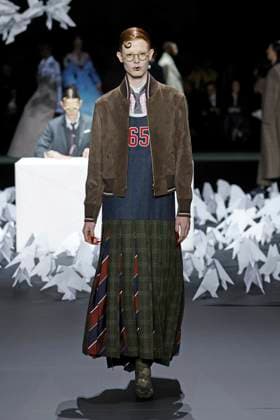 Thom Browne ready to wear fall winter 2025 26, New York, February 2025 Thom Browne ready to wear fall winter 2025 26 runway at New York fashion week, 11 February 2025, Credit:x Avalon New York, USA  Copyright: xxx xAvalonx 0962644362