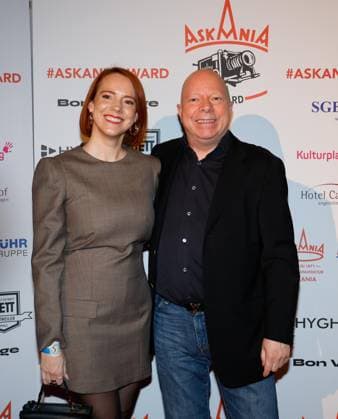 Nina Rausch, Chris Arend at the 17th ASKANIA Award ceremony at the Quatsch Comedy Club Berlin
