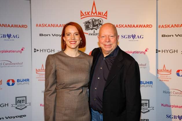 Nina Rausch, Chris Arend at the 17th ASKANIA Award ceremony at the Quatsch Comedy Club Berlin