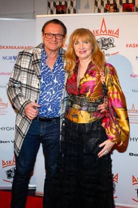Dirk Ullmann, Nanna Kuckuck at the 17th ASKANIA Award ceremony at the Quatsch Comedy Club Berlin