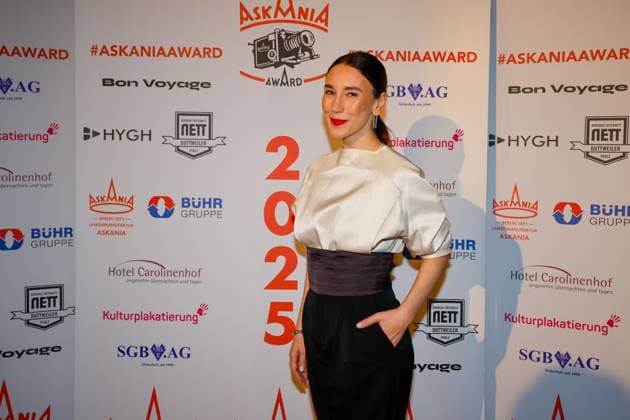 Sibel Kekilli winner at the 17th ASKANIA Award ceremony at the Quatsch Comedy Club Berlin