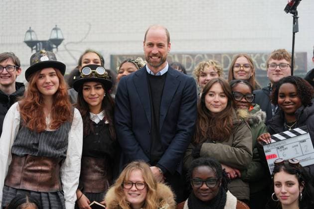 Entertainment Themen der Woche KW07 Entertainment Bilder des Tages . 12 02 2025. London, United Kingdom. Prince William during a visit at the London Screen Academy in London.  xPoolx xi-Imagesx IIM-25737-0013