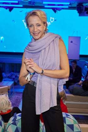 Annika Ernst Arrival of guests at the award ceremony of the short film award BLUE BLUE FLOWER by Romance TV at Prince Charles in Berlin on 12 02 2025 Short Film Award BLUE FLOWER