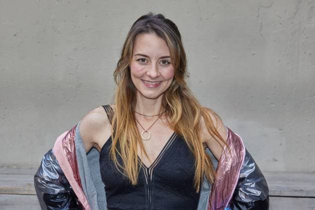 Luisa Wietzorek arriving at the Romance TV BLUE FLOWER short film award ceremony at the Prince Charles in Berlin on 12 02 2025 BLAUE BLOWER short film award