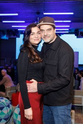 Award Blaue Blume 2025 Kati Bork and Raphael Vogt at the BLAUE BLUME award ceremony by Romance TV at Prince Charles on 12 02 2024 in Berlin Copyright: xEventpressxKochanx