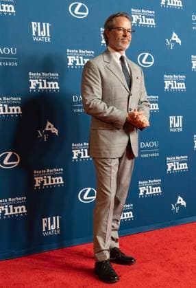 February 13, 2025, Santa Barbara, California, USA: Guy Pearce arrive at the red carpet Thursday night to receive the Cinema Vanguard Award at the 40th annual Santa Barbara International Film Festival. Spotlighting their performances in Brady CorbetÃ¢â‚¬â ¢s THE BRUTALIST, BrodyÃ¢â‚¬â ¢s portrayal of Toth highlights an immigrantÃ¢â‚¬â ¢s struggle to overcome his war-torn past and rebuild his life in a Post-War America. Pearce, in contrast, delivers a chilling, domineering performance as a wealthy art patron whose vision of American modernity collides with TothÃ¢â‚¬â ¢s. The tension between the two not only drives the narrative but also symbolizes the larger struggle between innovation and tradition. Santa Barbara USA - ZUMAa35_ 20250213_zaf_a35_006 Copyright: xDanielxA.xAndersonx