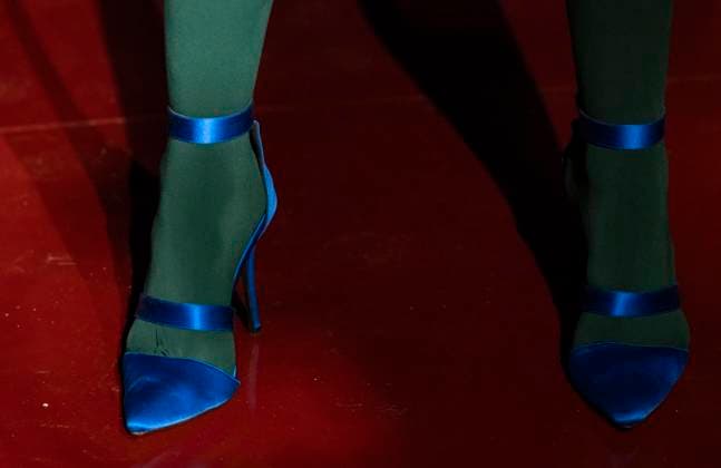 February 13, 2025, New York, New York, USA: Model walks runway for Zang Toi runway show during New York Fashion Week Fall Winter 2025 at Park Avenue Christian Church in New York on February 13, 2025. Zang Toi design for House of Toi includes dresses, shoes, accessories like bags, costume jewelry, belts and etc. New York USA - ZUMAr339 20250213_znp_r339_063 Copyright: xLevxRadinx