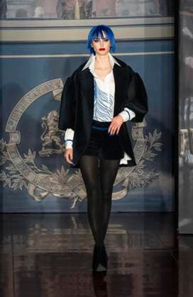 February 13, 2025, New York, New York, USA: Model walks runway for Zang Toi runway show during New York Fashion Week Fall Winter 2025 at Park Avenue Christian Church in New York on February 13, 2025. Zang Toi design for House of Toi includes dresses, shoes, accessories like bags, costume jewelry, belts and etc. New York USA - ZUMAr339 20250213_znp_r339_067 Copyright: xLevxRadinx