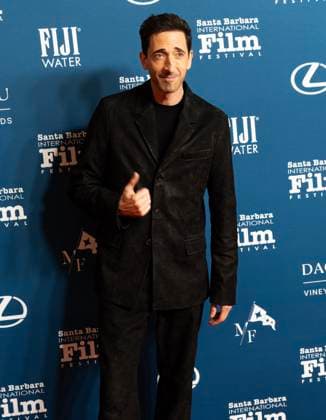 February 13, 2025, Santa Barbara, California, USA: Adrien Brody arrives at the red carpet Thursday night to receive the Cinema Vanguard Award at the 40th annual Santa Barbara International Film Festival. Spotlighting their performances in Brady CorbetÃ¢â‚¬â ¢s THE BRUTALIST, BrodyÃ¢â‚¬â ¢s portrayal of Toth highlights an immigrantÃ¢â‚¬â ¢s struggle to overcome his war-torn past and rebuild his life in a Post-War America. Pearce, in contrast, delivers a chilling, domineering performance as a wealthy art patron whose vision of American modernity collides with TothÃ¢â‚¬â ¢s. The tension between the two not only drives the narrative but also symbolizes the larger struggle between innovation and tradition. Santa Barbara USA - ZUMAa35_ 20250213_zaf_a35_022 Copyright: xDanielxA.xAndersonx