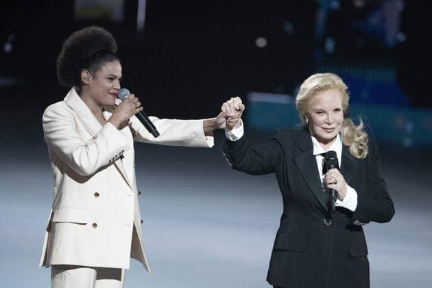40th Les Victoires De La Musique-Boulogne-Billancourt Axelle Saint-Cirel and Sylvie Vartan attend the 40th Les Victoires De La Musique at La Seine Musicale on February 14, 2025 in Boulogne-Billancourt, France. Photo by David NIVIERE ABACAPRESS.COM BOULOGNE-BILLANCOURT France  Copyright: xNivierexDavid ABACAPRESS.COMx