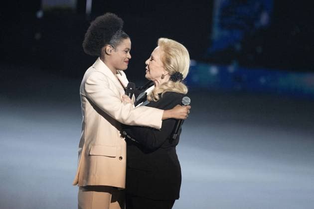40th Les Victoires De La Musique-Boulogne-Billancourt Axelle Saint-Cirel and Sylvie Vartan attend the 40th Les Victoires De La Musique at La Seine Musicale on February 14, 2025 in Boulogne-Billancourt, France. Photo by David NIVIERE ABACAPRESS.COM BOULOGNE-BILLANCOURT France  Copyright: xNivierexDavid ABACAPRESS.COMx