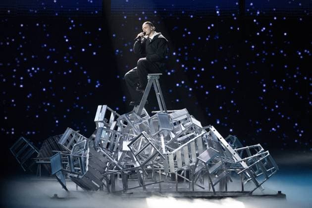 40th Les Victoires De La Musique-Boulogne-Billancourt Pierre Garnier performs on stage at the 40th Les Victoires De La Musique at La Seine Musicale on February 14, 2025 in Boulogne-Billancourt, France. Photo by David NIVIERE ABACAPRESS.COM BOULOGNE-BILLANCOURT France  Copyright: xNivierexDavid ABACAPRESS.COMx