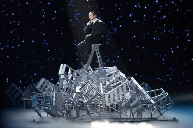 40th Les Victoires De La Musique-Boulogne-Billancourt Pierre Garnier performs on stage at the 40th Les Victoires De La Musique at La Seine Musicale on February 14, 2025 in Boulogne-Billancourt, France. Photo by David NIVIERE ABACAPRESS.COM BOULOGNE-BILLANCOURT France  Copyright: xNivierexDavid ABACAPRESS.COMx