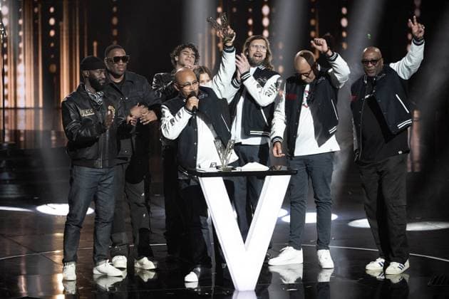 40th Les Victoires De La Musique-Boulogne-Billancourt Thibaut de Longeville and his crew on stage at the 40th Les Victoires De La Musique at La Seine Musicale on February 14, 2025 in Boulogne-Billancourt, France. Photo by David NIVIERE ABACAPRESS.COM BOULOGNE-BILLANCOURT France  Copyright: xNivierexDavid ABACAPRESS.COMx
