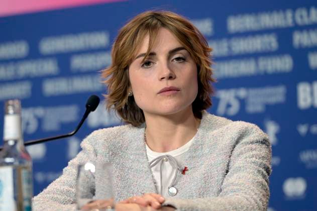 Entertainment Themen der Woche KW07 Entertainment Bilder des Tages Mala Emde bei der Pressekonferenz zum Kinofilm Köln 75 auf der Berlinale 2025 75. Internationale Filmfestspiele Berlin im Hotel Grand Hyatt. Berlin, 15.02.2025 *** Mala Emde at the press conference for the feature film Köln 75 at the Berlinale 2025 75 Berlin International Film Festival at the Hotel Grand Hyatt Berlin, 15 02 2025 Foto:xC.xNiehausx xFuturexImagex koeln_5211