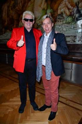 Heino Heinz Georg Kramm with his Manager Helmut Werner the Schlager Singers at PK Date to New Tour Heino goes Classics in the Historical City Hall on 20 02 2021 in Wuppertal NRW Germany