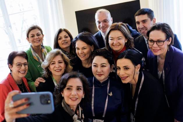 Bilder des Jahres 2025, News 02 Februar News Themen der Woche KW07 Annalena Baerbock (Buendnis 90 Die Gruenen), Bundesaussenministerin, aufgenommen beim Feminist Foreign Policy Network im Rahmen der Muenchner Sicherheitskonferenz in Muenchen, 15.02.2025. Fotografiert im Auftrag des Auswaertigen Amtes. Muenchen Deutschland *** Annalena Baerbock Buendnis 90 Die Gruenen , Federal Foreign Minister, photographed at the Feminist Foreign Policy Network during the Munich Security Conference in Munich, 15 02 2025 Photographed on behalf of the Federal Foreign Office Munich Germany Copyright: xKiraxHofmann AAx