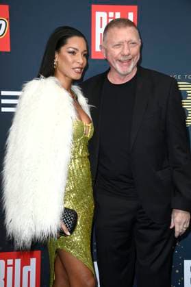 Bilder des Jahres 2025, Entertainment 02 Februar Entertainment Themen der Woche KW07 Boris Becker mit Ehefrau Lilian de Carvalho Monteiro bei der Place To B Party by BILD & Constantin Film im Rahmen der Berlinale 2025 im Restaurant Borchardt. Berlin, 15.02.2025 *** Boris Becker with his wife Lilian de Carvalho Monteiro at the Place To B Party by BILD Constantin Film as part of the Berlinale 2025 at Restaurant Borchardt Berlin, 15 02 2025 Foto:xN.xKubelkax xFuturexImagex place_to_b_5250