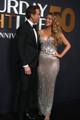 Saturday Night Live 50: The Red Carpet in New York February 16, 2025, New York, New York, USA: RYAN REYNOLDS and BLAKE LIVELY attend the SNL 50: The Red Carpet, .Rockefeller Center, NYC.February 16, 2025 . New York USA - ZUMAms4_ 20250216_faf_ms4_005 Copyright: xSoniaxMoskowitzxGordonx