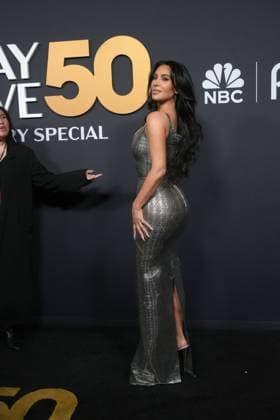 Saturday Night Live 50: The Red Carpet in New York February 16, 2025, New York, New York, USA: KIM KARDASHIAN attends the SNL 50: The Red Carpet, .Rockefeller Center, NYC.February 16, 2025 . New York USA - ZUMAms4_ 20250216_faf_ms4_021 Copyright: xSoniaxMoskowitzxGordonx