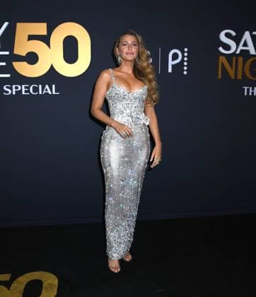 February 16, 2025, New York, New York, Unites States: Blake Lively attends the SNL50: The Anniversary Show at 30 Rockefeller Plaza in New York. February 16, 2025. New York Unites States - ZUMAp281 20250216_zea_p281_022 Copyright: xPhotoxImagexPressx