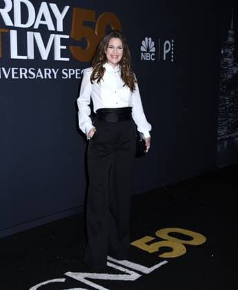 February 16, 2025, New York, New York, Unites States: Drew Barrymore attends the SNL50: The Anniversary Show at 30 Rockefeller Plaza in New York. February 16, 2025. New York Unites States - ZUMAp281 20250216_zea_p281_036 Copyright: xPhotoxImagexPressx