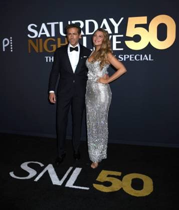 Bilder des Jahres 2025, Entertainment 02 Februar Entertainment Themen der Woche KW07 Entertainment Bilder des Tages February 16, 2025, New York, New York, Unites States: Ryan Reynolds and Blake Lively attend the SNL50: The Anniversary Show at 30 Rockefeller Plaza in New York. February 16, 2025. New York Unites States - ZUMAp281 20250216_zea_p281_068 Copyright: xPhotoxImagexPressx