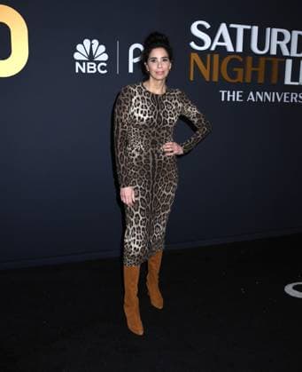 February 16, 2025, New York, New York, Unites States: Sarah Silverman attends the SNL50: The Anniversary Show at 30 Rockefeller Plaza in New York. February 16, 2025. New York Unites States - ZUMAp281 20250216_zea_p281_084 Copyright: xPhotoxImagexPressx