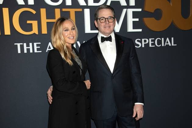 Red carpet for the SNL50: The Anniversary Show of Saturday Night Live Featuring: Sarah Jessica Parker, Matthew Broderick Where: New York, New York, United States When: 16 Feb 2025 Credit: Janet Mayer INSTARimages.com EDITORIAL USE ONLY. NOT FOR USE BY NEWSPAPERS BASED IN THE UK. Copyright: xx instar54522223