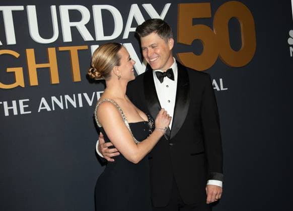 Red carpet for the SNL50: The Anniversary Show of Saturday Night Live Featuring: Scarlett Johansson, Colin Jost Where: New York, New York, United States When: 16 Feb 2025 Credit: Janet Mayer INSTARimages.com EDITORIAL USE ONLY. NOT FOR USE BY NEWSPAPERS BASED IN THE UK. Copyright: xx instar54522234