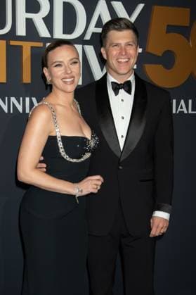 Red carpet for the SNL50: The Anniversary Show of Saturday Night Live Featuring: Scarlett Johansson, Colin Jost Where: New York, New York, United States When: 16 Feb 2025 Credit: Janet Mayer INSTARimages.com EDITORIAL USE ONLY. NOT FOR USE BY NEWSPAPERS BASED IN THE UK. Copyright: xx instar54522235