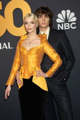 Red carpet for the SNL50: The Anniversary Show of Saturday Night Live Featuring: Anya Taylor, Malcolm McRae Where: New York, New York, United States When: 16 Feb 2025 Credit: Janet Mayer INSTARimages.com EDITORIAL USE ONLY. NOT FOR USE BY NEWSPAPERS BASED IN THE UK. Copyright: xx instar54522215