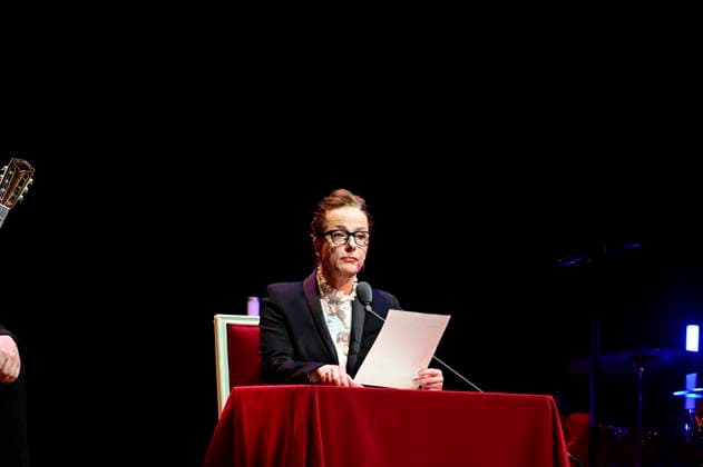 Claudia Michelsen at the award ceremony of the Peace Prize Dresden 2025 International Peace Prize to the European Court of Human Rights ECHR at the Semperoper Dresden, 16 02 2025 Saxony Germany Copyright: xMatthiasxWehnertx