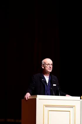 Jürgen Bönninger at the award ceremony of the Peace Prize Dresden 2025 International Peace Prize to the European Court of Human Rights ECHR in the Semperoper Dresden, 16 02 2025 Saxony Germany Copyright: xMatthiasxWehnertx