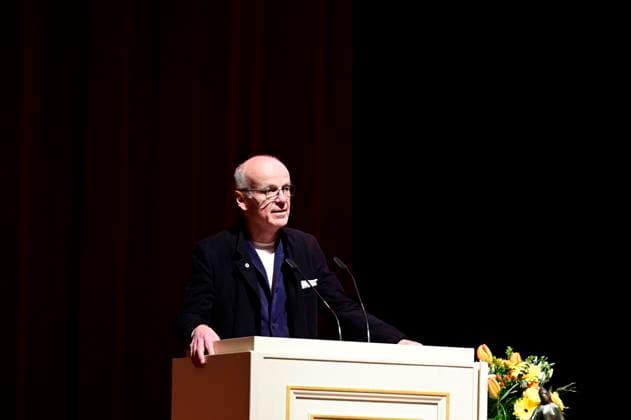 Jürgen Bönninger at the award ceremony of the Peace Prize Dresden 2025 International Peace Prize to the European Court of Human Rights ECHR in the Semperoper Dresden, 16 02 2025 Saxony Germany Copyright: xMatthiasxWehnertx