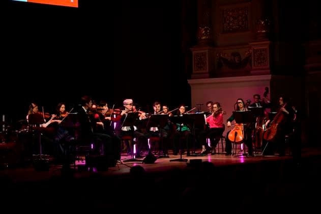 Ensemble Mediterrain at the award ceremony of the Peace Prize Dresden 2025 International Peace Prize to the European Court of Human Rights ECHR in the Semperoper Dresden, 16 02 2025 Saxony Germany Copyright: xMatthiasxWehnertx