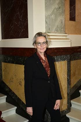 Ursula Standinger at the award ceremony of the Peace Prize Dresden 2025 International Peace Prize to the European Court of Human Rights ECHR at the Semperoper Dresden, 16 02 2025 Saxony Germany Copyright: xMatthiasxWehnertx