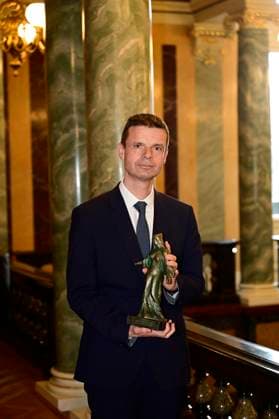 Marko Bosnjak bei der Verleihung des Friedenspreis Dresden 2025 - International Peace Prize an den Europäischen Gerichtshof für Menschenrechte (EGMR) in der Semperoper. Dresden, 16.02.2025 Sachsen Germany Copyright: xMatthiasxWehnertx