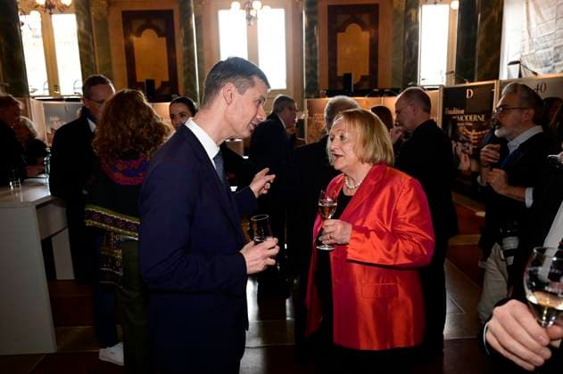 Marko Bosnjak and Sabine Leutheusser Schnarrenberger at the award ceremony of the Peace Prize Dresden 2025 International Peace Prize to the European Court of Human Rights ECHR at the Semperoper Dresden, 16 02 2025 Saxony Germany Copyright: xMatthiasxWehnertx